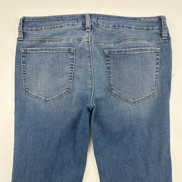 Bullhead Black Flare Women's size 11 Medium Wash Blue Denim Jeans - Picture 5 of 5